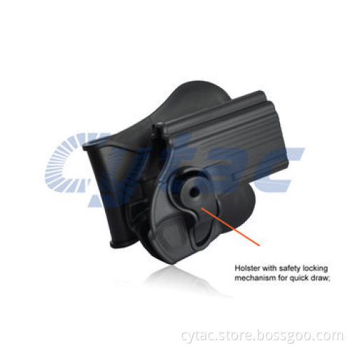 Gun holsters for Taurus 24/7, designed with release button, soft silicone paddle